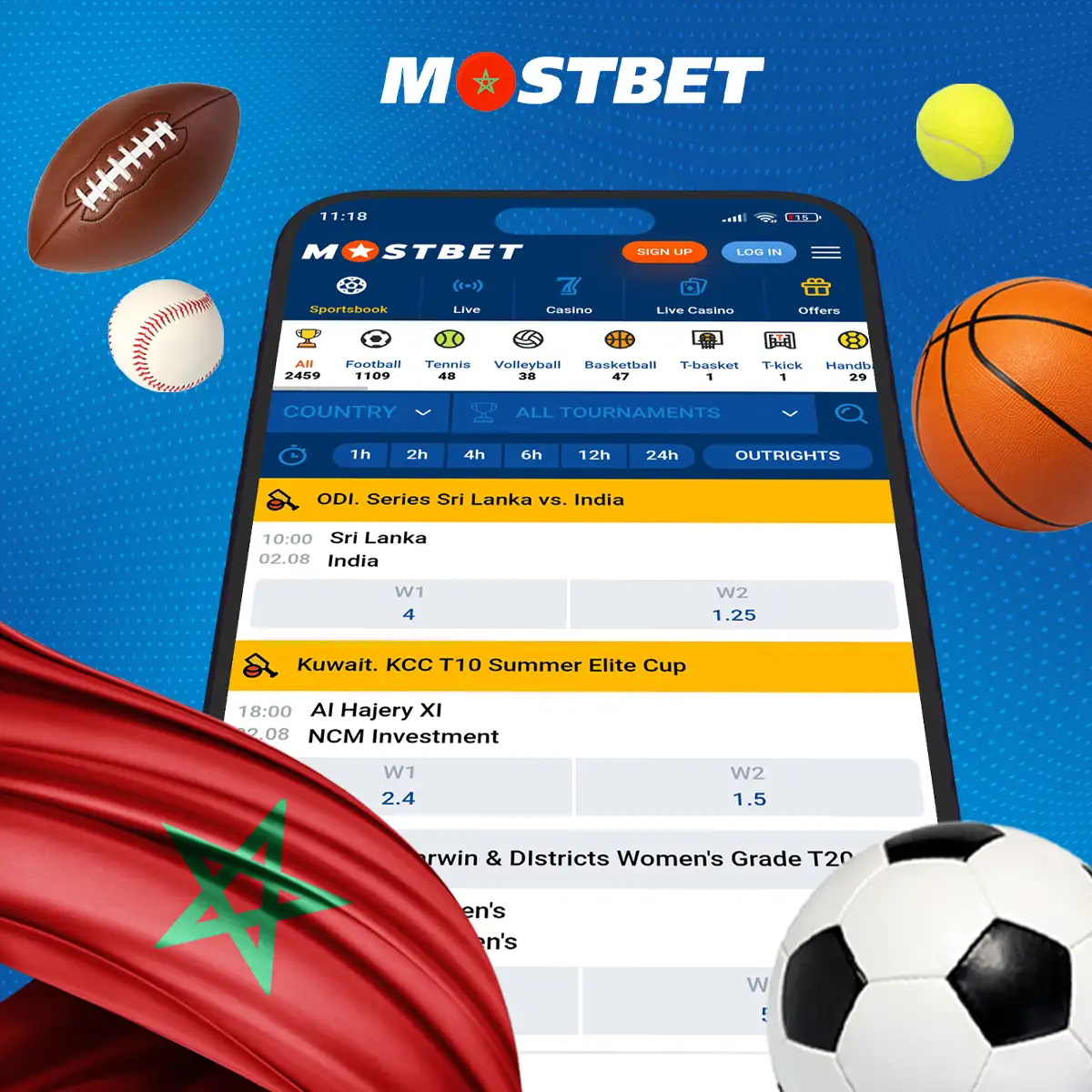 قم بتنزيل تطبيق Mostbet المخصص لنظامي أندرويد وiOS لعام 2024 بسهولة.