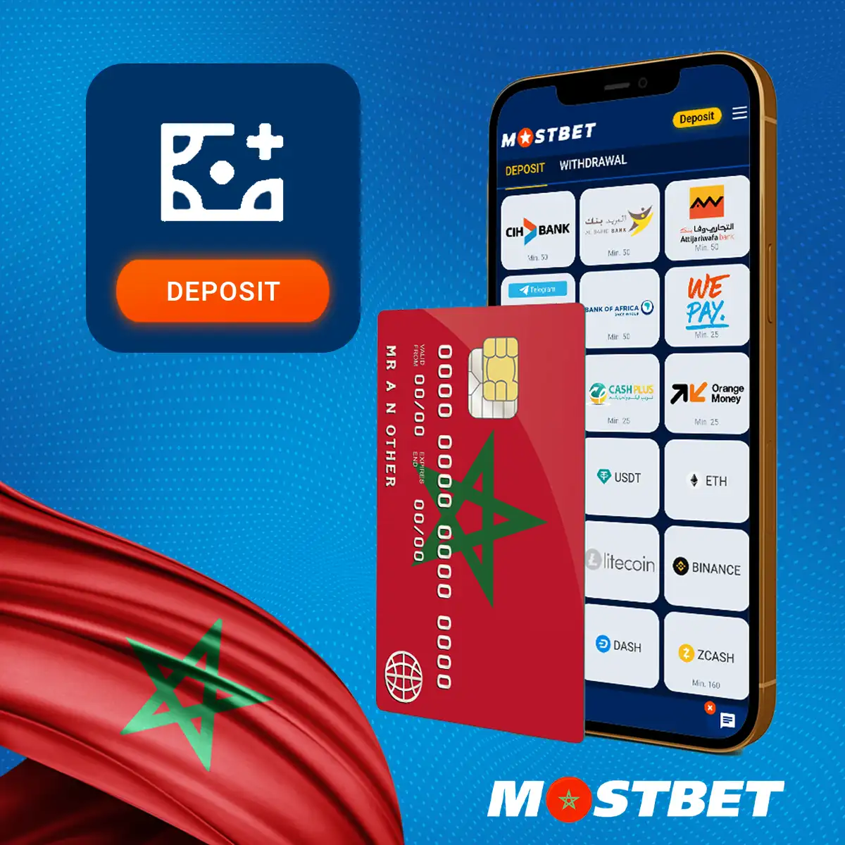 كيف يمكنني إجراء أول إيداع لي في Mostbet المغرب؟