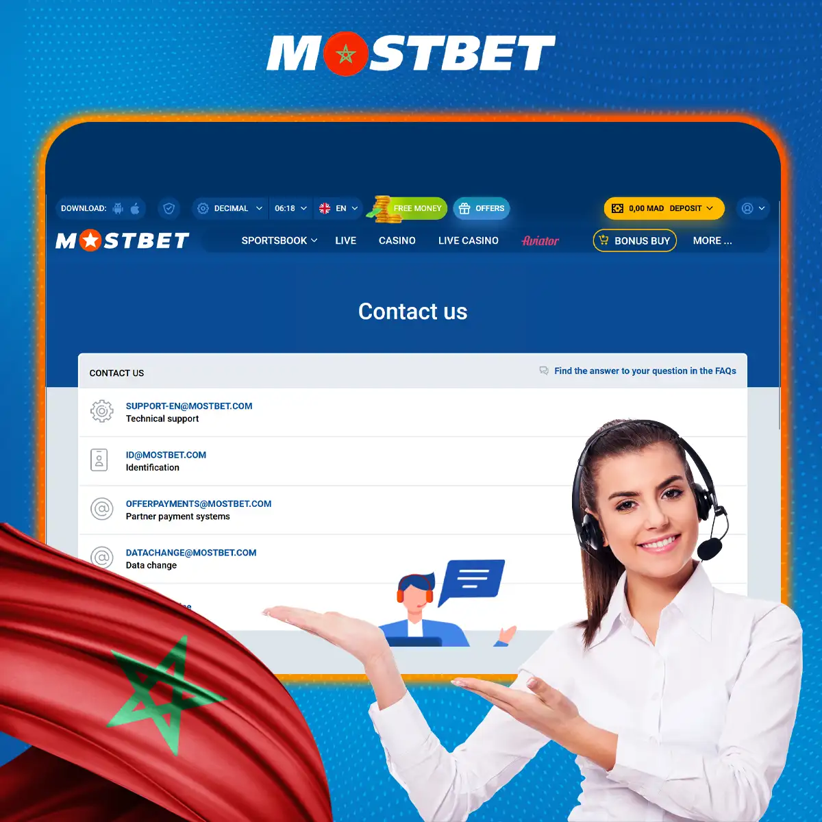 كيف تعمل خدمة الدعم لدى Mostbet في المغرب؟