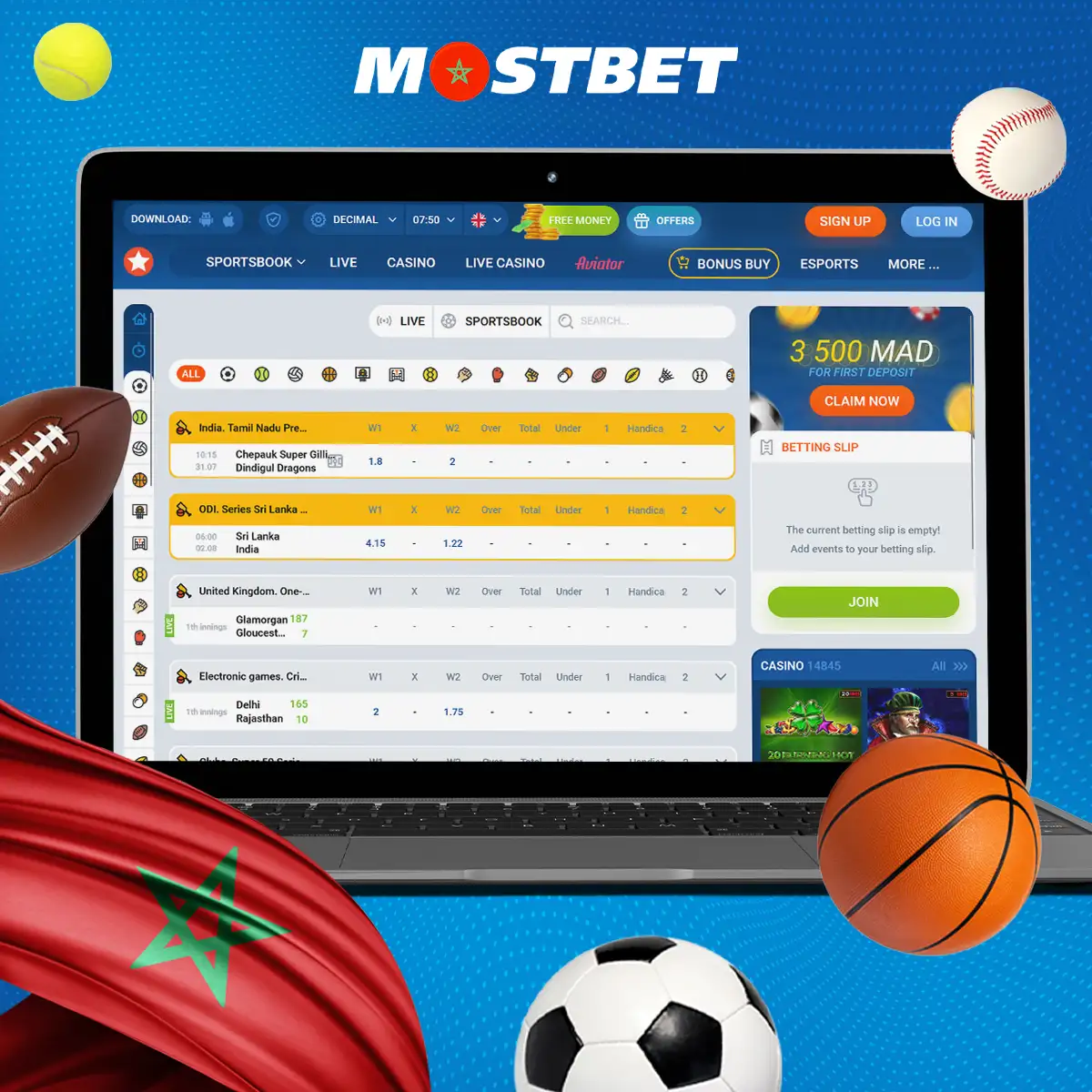 ما هي الخيارات المتاحة من المراهنات الرياضية عبر منصة Mostbet المغرب؟