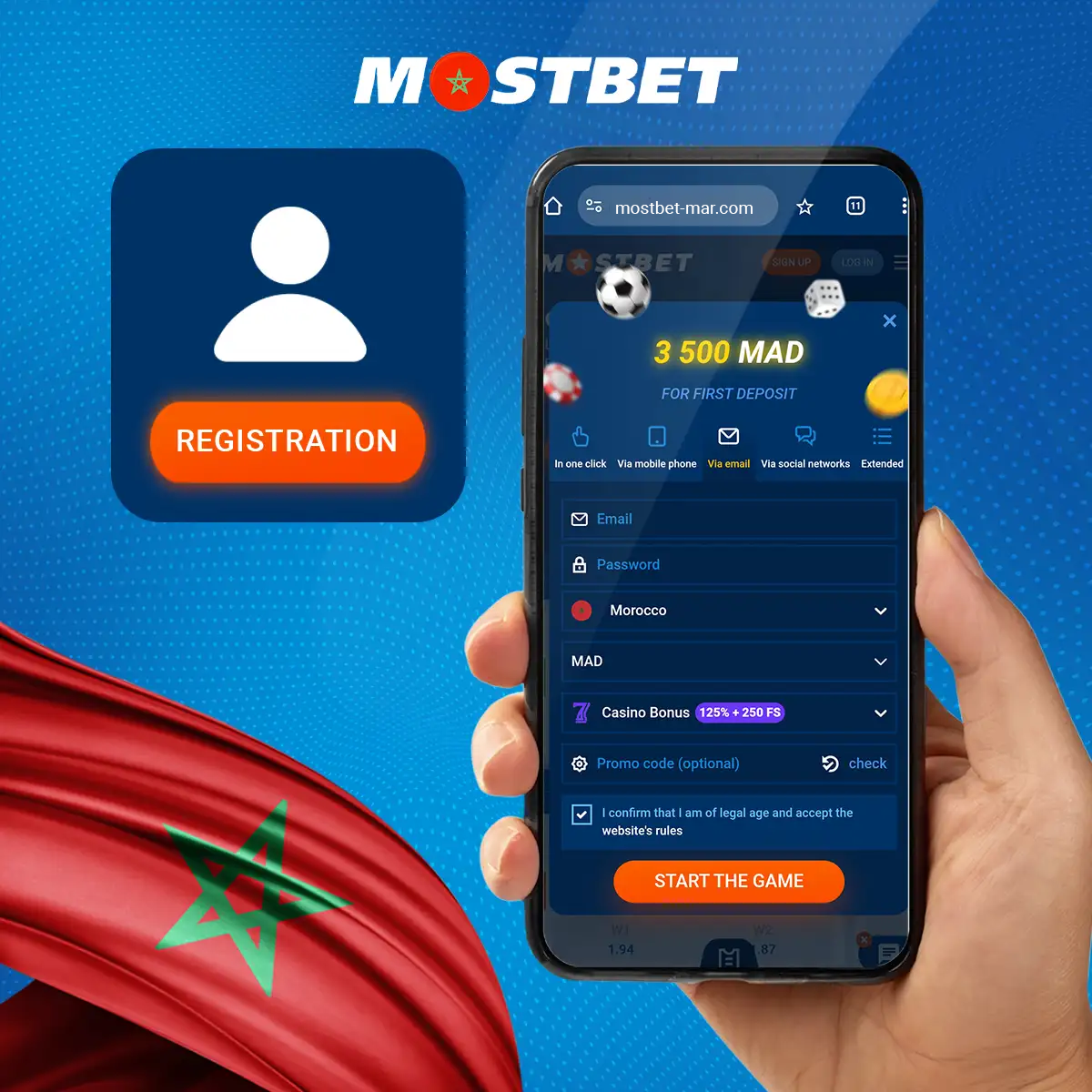 دليل موضح خطوة بخطوة عن كيفية التسجيل في موقع Mostbet للمغاربة.